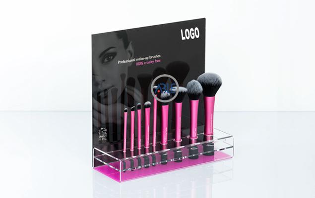 acrylic makeup brush display stand