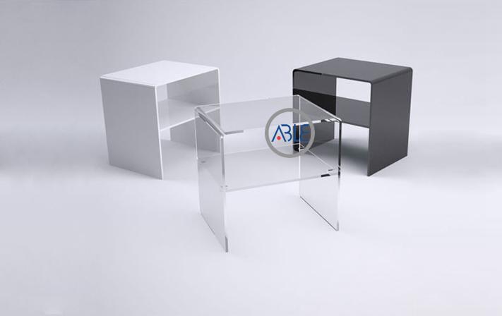Multi Color Custom Square Acrylic Table Home Furniture