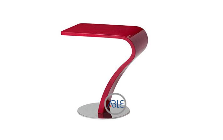 custom red acrylic bar stool