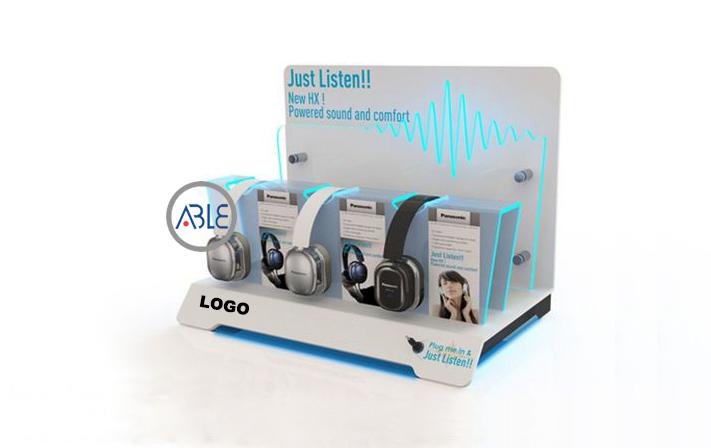 Custom acrylic earphone display
