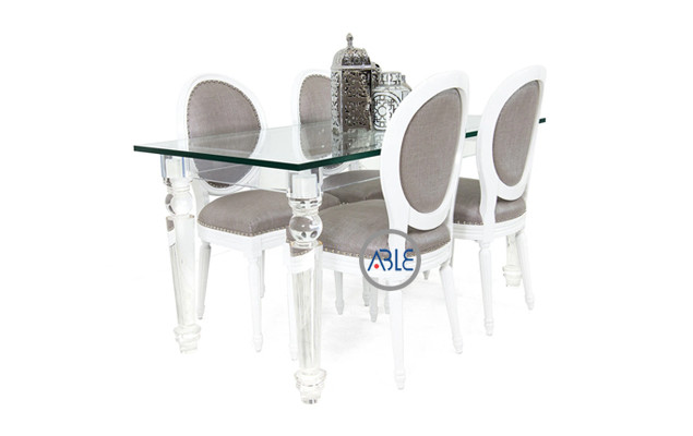 clear acrylic table