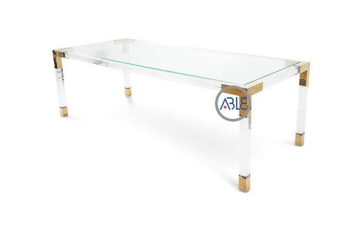 0348 clear acrylic desk